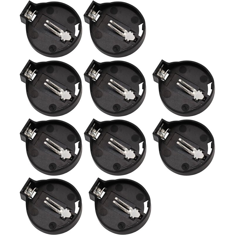 Horizontal Support de pile 3V 2 broches DIP pour CR(10 pièces)