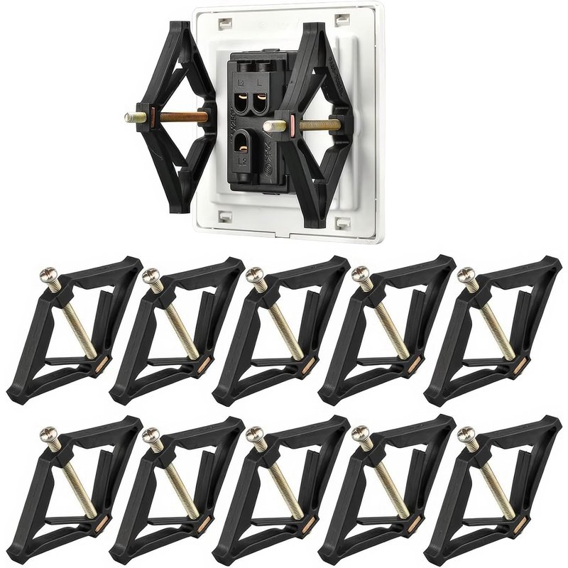 Lot de 10 tiges de Support de Cassette de Type 86 Accessoires d'électricien Support de boîte de Prise Murale Outil de réparation