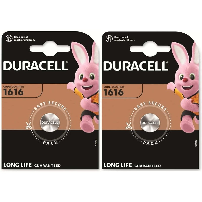 DURACELL Lot de 2 Piles bouton lithium "Electronics" CR1616 Blister de 1