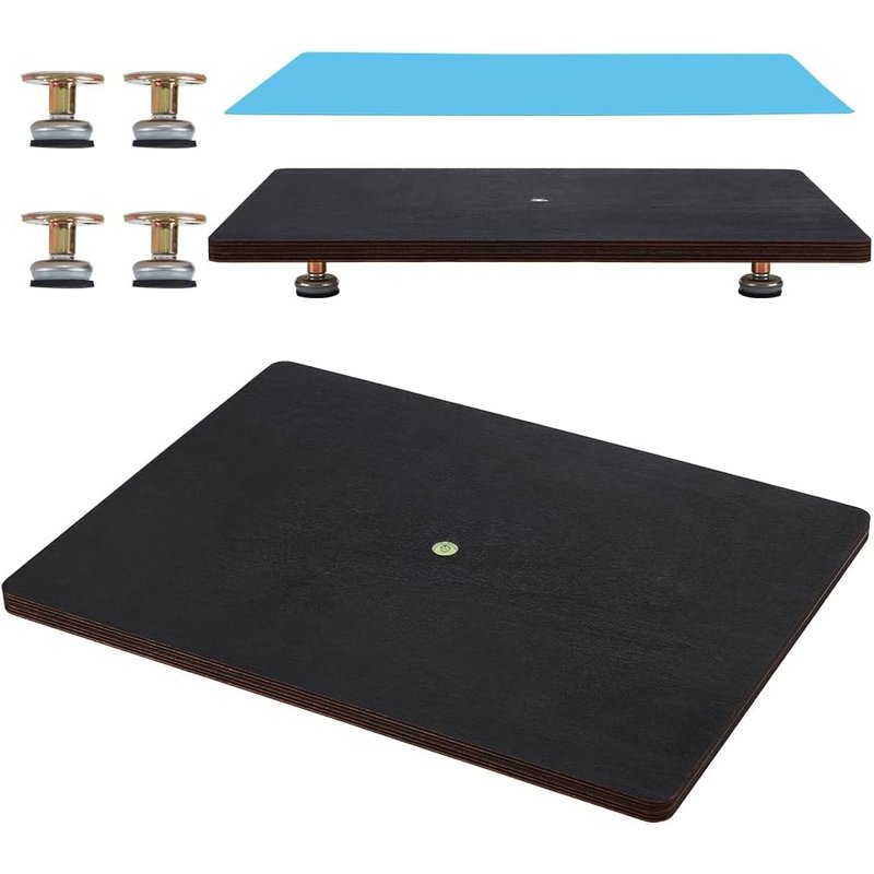 Planche de Nivellement en Résine pour Résine Époxy Table de Nivellement Réglable en Résine Acrylique de 400x300mm avec Tapis en Silicone pour Moules en Résine Vagues Époxy