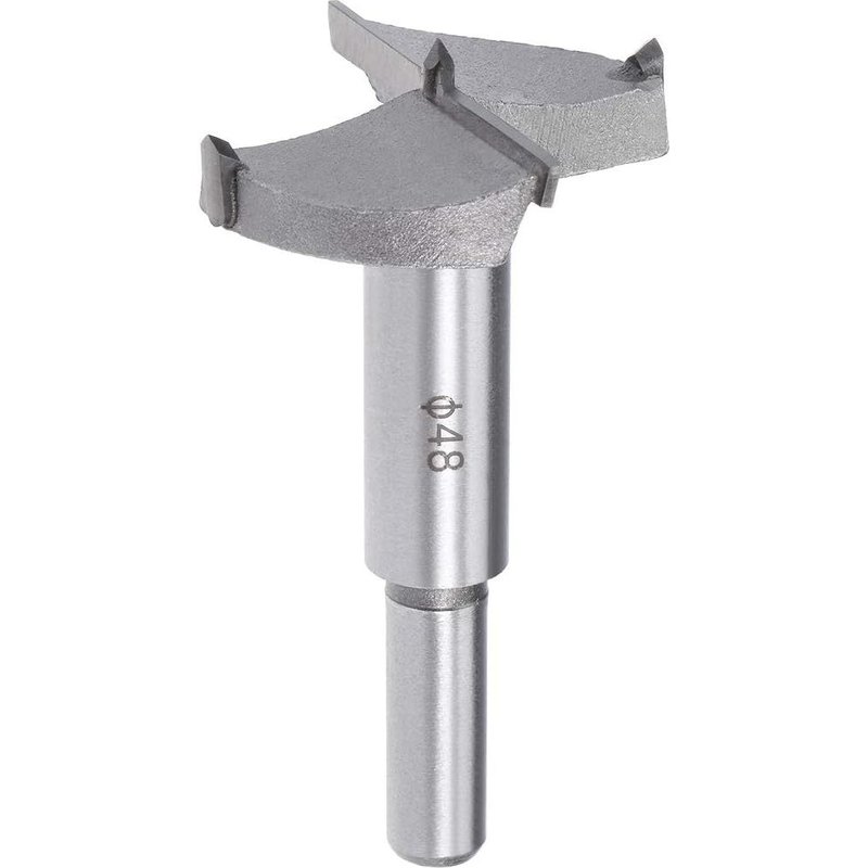 Mèche Forstner Bois Pour Défonceuse Forets 48mm Tungstène Carbure Bois Ouvre-tarière Travail Bois Charnière Trou Forage Alésage Mèche Coupeur Gris