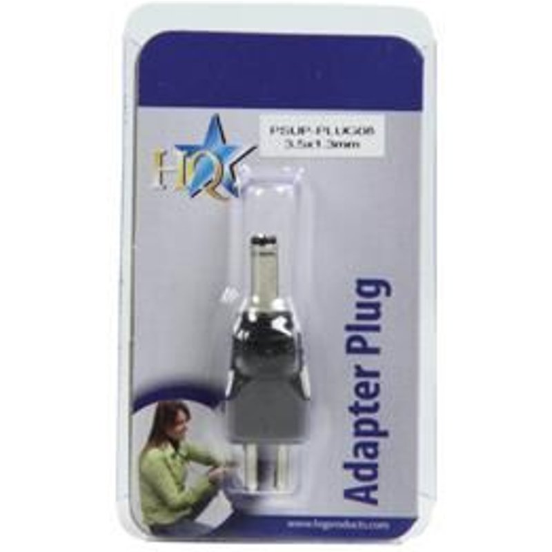 HQ PSUP-PLUG08 changeur de genre de câble 3,5x1,35 AC Noir