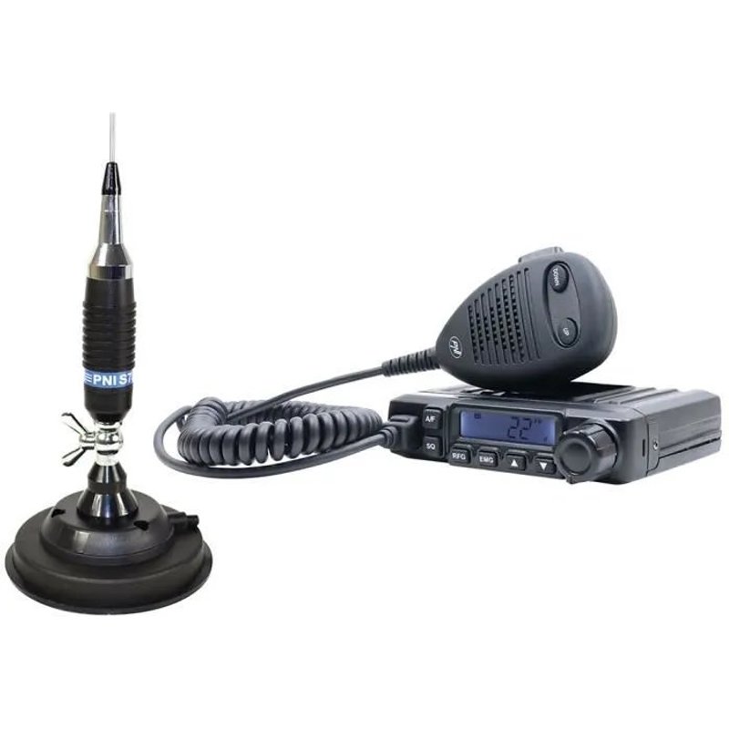 PNI Radio CB Escort HP 6500 ASQ avec antenne CB S75
