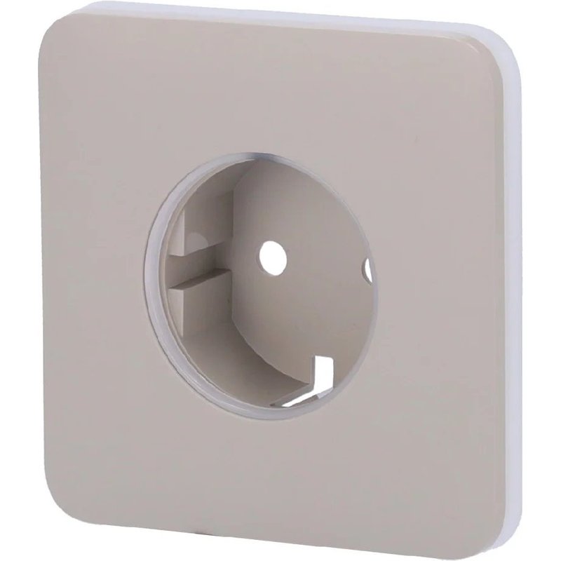 Couvercle Frontal pour Prise Ajax Type F Olive - AJ-SOLOCOVER-OLI