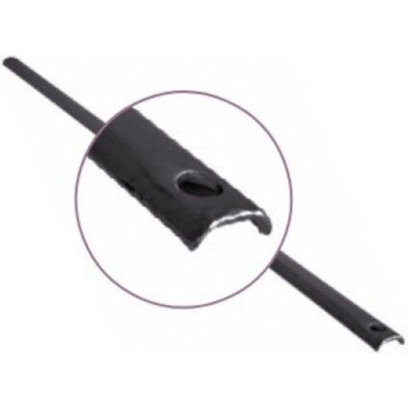 Tringle de crémone - longueur 1300 mm - dimensions 16 x 8 mm - blanc TORBEL