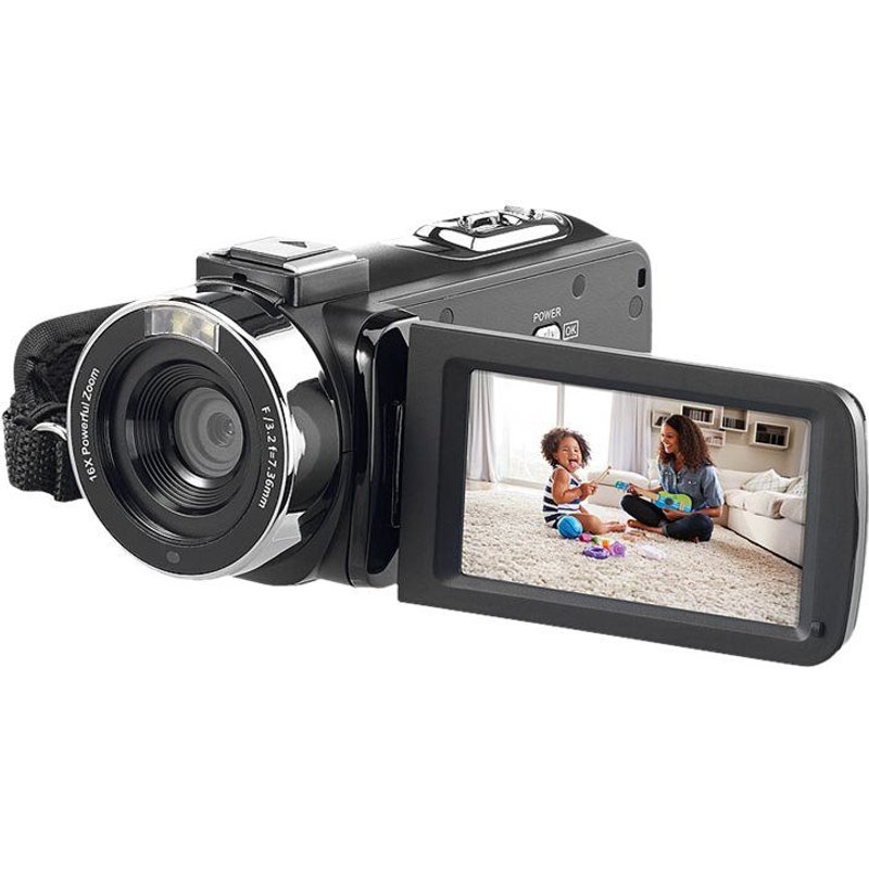 Somikon NX-4907-919 - Caméscope - 4K / 30 pi/s - 8.0 MP - carte Flash