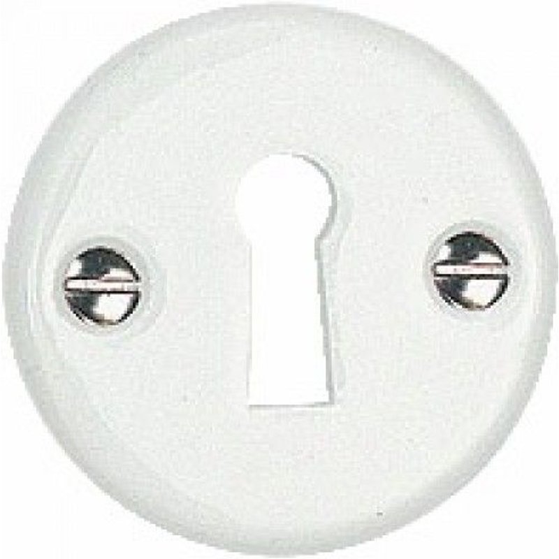 Rosace ronde décondamnation - porcelaine noire - 48 mm MÉRIGOUS