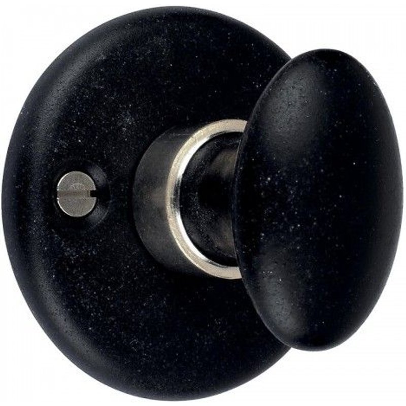 Rosace ronde condamnation - porcelaine noire - 48 mm MÉRIGOUS