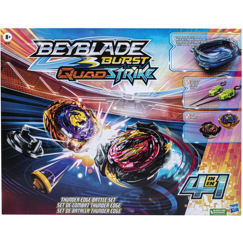 Beyblade Burst Quadstrike Set De Combat Thunder Edge