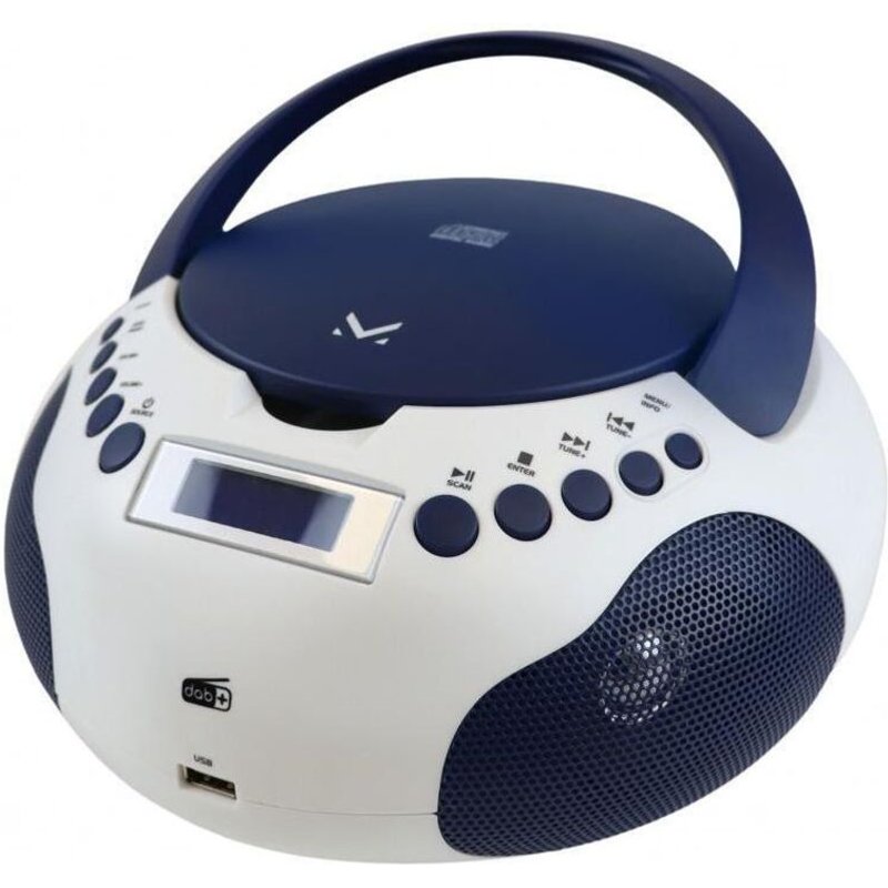 New Majestic Ah 265 Dab Wb Numérique Dab, Dab+, Fm, Pll Bleu, Blanc Lecture De Mp3