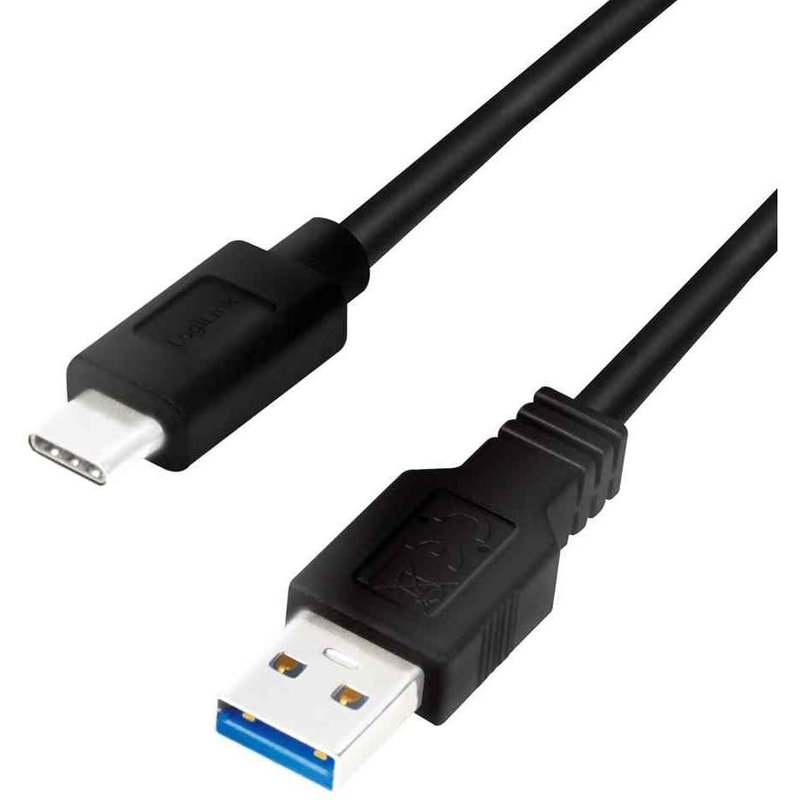 LogiLink Câble USB 3.2, USB-A - USB-C, 2,0 m, noir