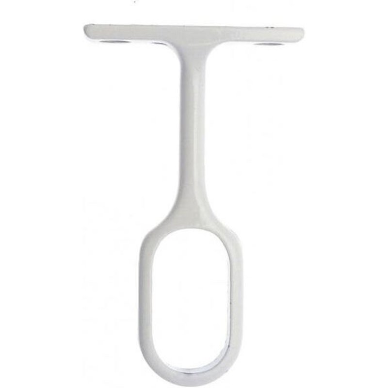 Piton Ovale 2044 Laqué Blanc 30 X 15 Mm Duval Bilcocq Saillie 60 Mm- 52-0906-1026