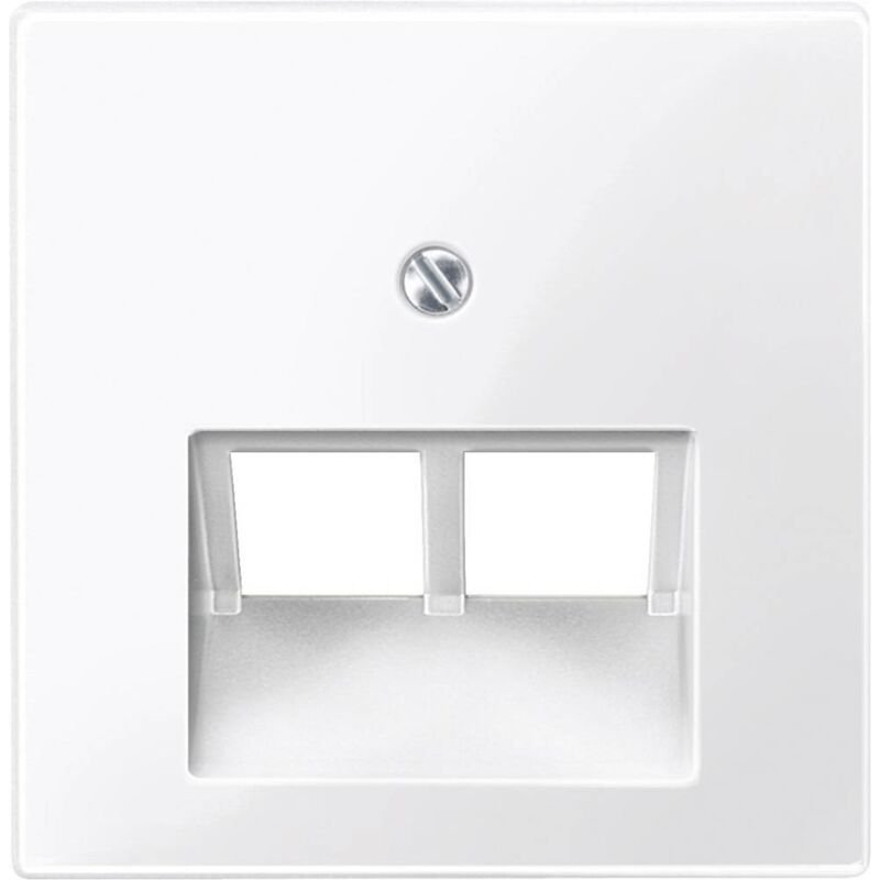 Prise Réseau Merten 296119 System M, 1-m, M-smart, M-plan, M-creativ Blanc Polaire Brillant