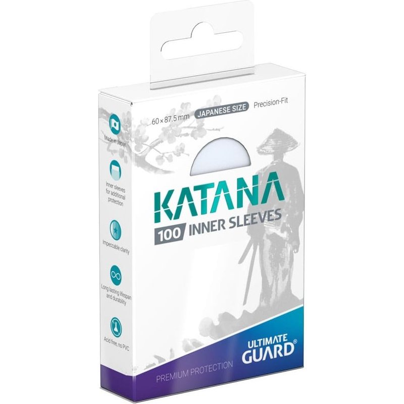 Ultimate Guard - 100 Pochettes Katana Inner Sleeves Japanese Size Transparent