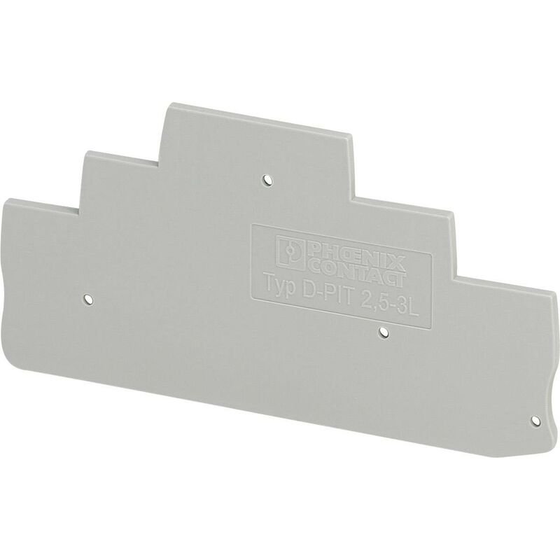 Contact 3211647 Flasque D'Extrémité Convient Pour (détails): Pt 2,5-3l, Pt 2,5-pe/l/n, Pt 2,5-pe/l/l. 1 Pc(s) D22909 - Phoenix