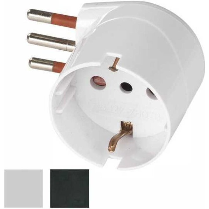 Rosi - Adaptateur Domestique Schuko 10a 250v Unika White Series Rs78027