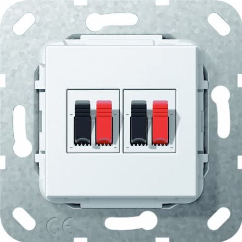 Gira Doublé Haut-Parleur Connexion Base Insert Pur Blanc - 569303