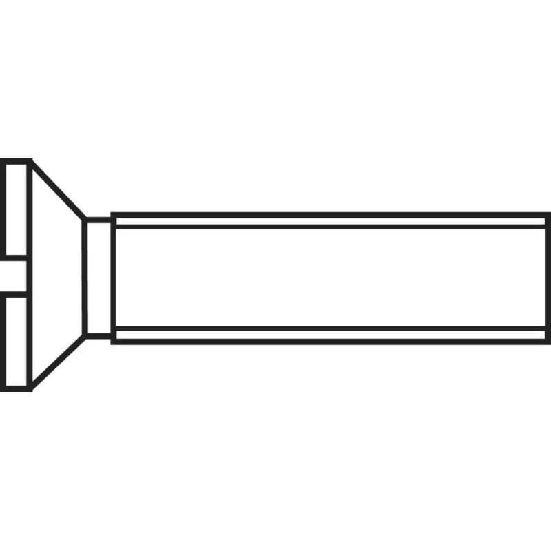 Toolcraft - Vis à Tête Fraisée 521978 M2,512 D963-4.8:a2k 100 Pc(s) M2.5 12 Mm Tête Fraisée Plat Acier N/a