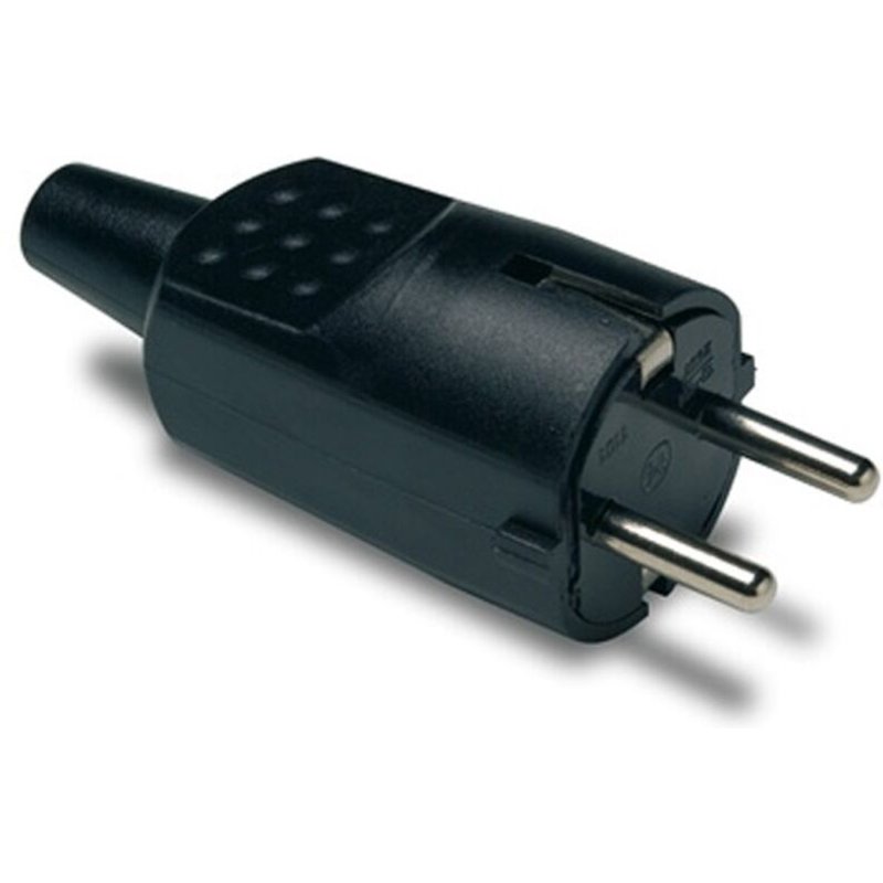 Fiche Bipolaire 16a En Caoutchouc Noir - 1104