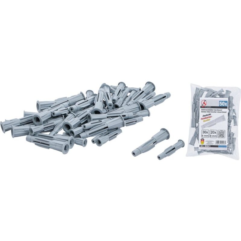 Assortiment De Chevilles Pour Espaces Creux 50 Pièces