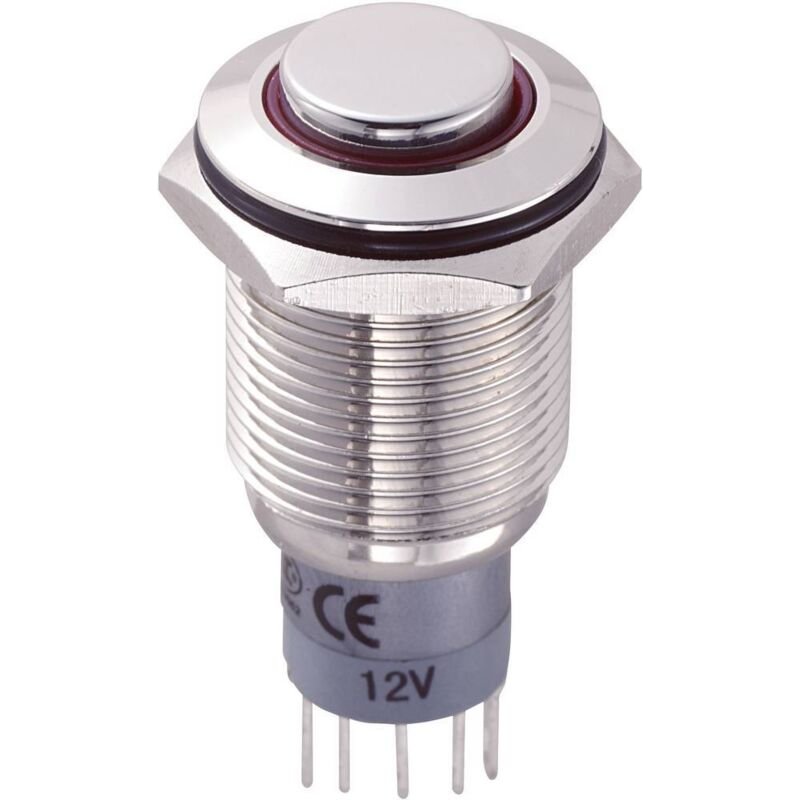 Interrupteur Antivandalisme Tru Components Las2gqh-11ze/r/12v/n/p 701847 250 V/ac 3 à 1 X On/on à Accrochage 1 Pc(s)
