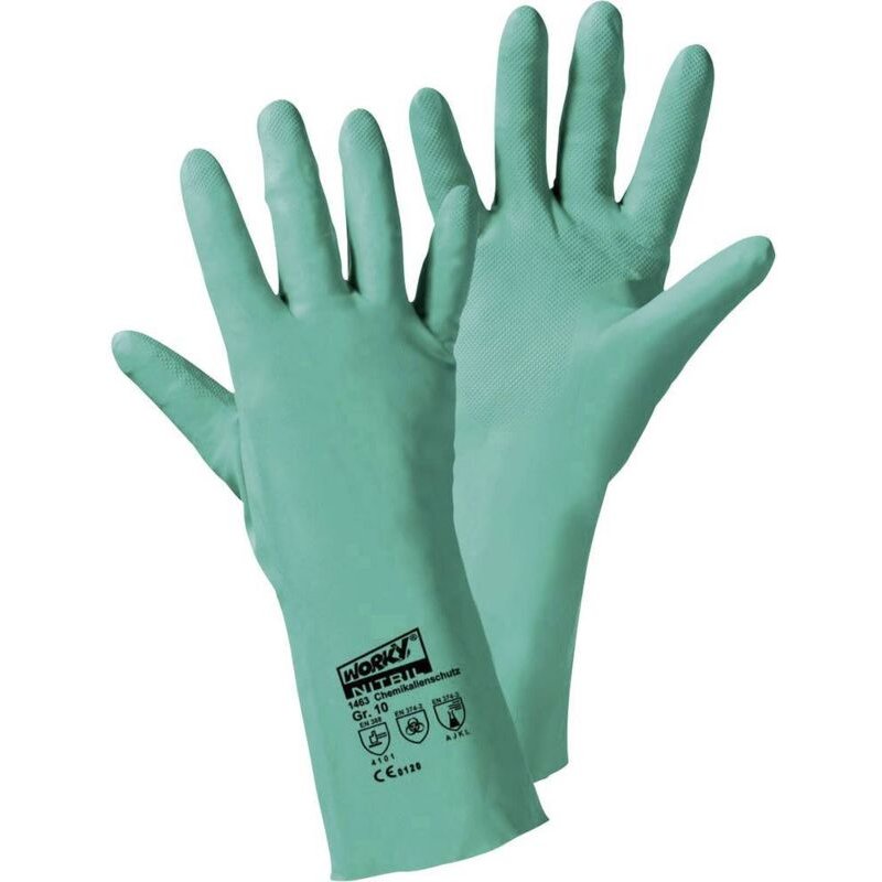 L+d - Gants De Protection 1463-8 Nitrile En 388 + En 374 Taille 8 (m)