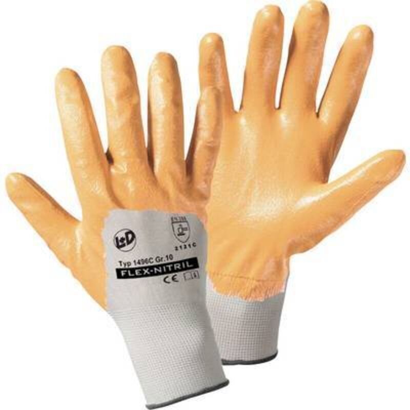 L+d - Gants De Travail Taille: 12, Xxl Flex-nitril 1496c-12 1 Pc(s)
