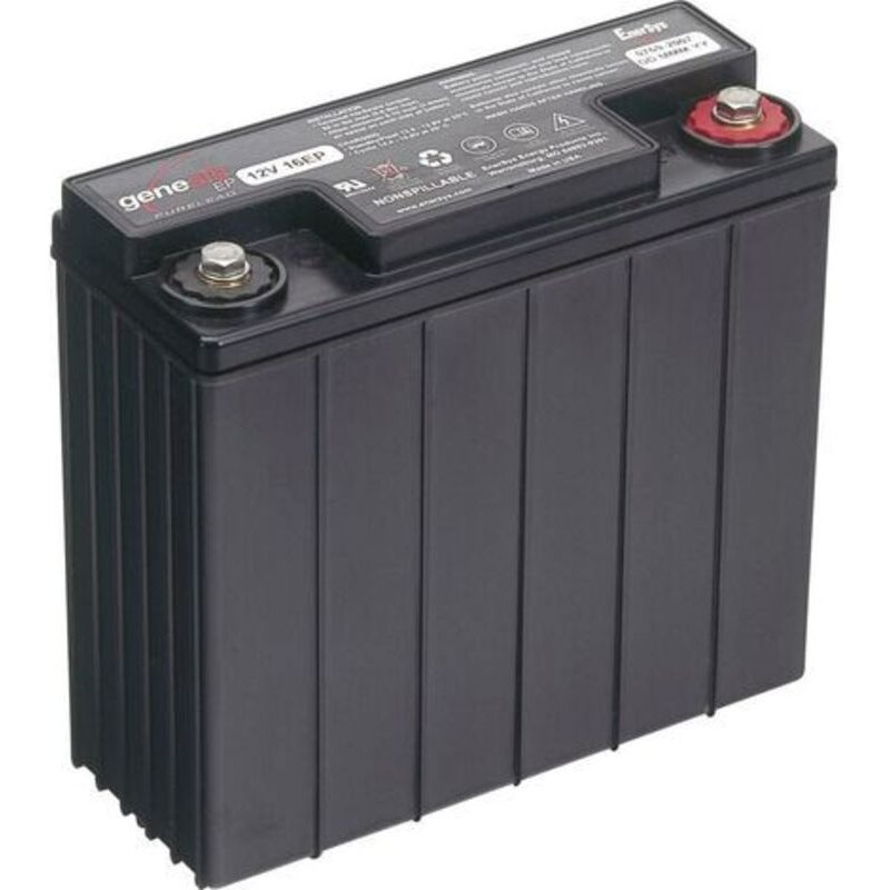 Batterie Au Plomb 12 V 16 Ah Enersys Genesis 12ep16 Plomb (agm) (l X H X P) 182 X 168 X 76 Mm Raccord à Vis M6 séns Entretien, Auto-décharge Réduit S024381