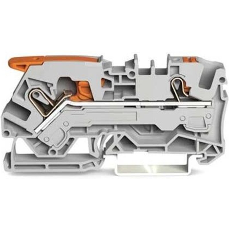 Wago - Topjobs Borne De Passége à Levier 2 Fils 6mm² Gris - 2106-5201