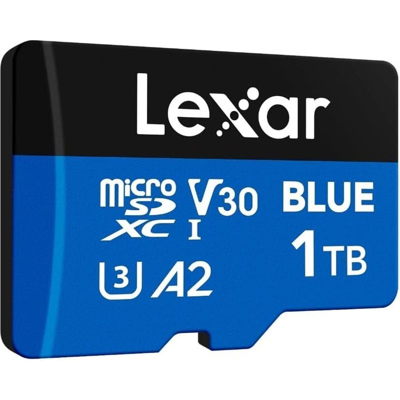 MEVRONISSHOP-Blue Carte Micro SD 1To, jusqu'à Carte microSDXC UHS-I 160 Mo/s en Lecture, Classe 10, U3, V30, A2, vidéo Full HD et 4K, Carte mémoire Haute Vitesse pour Smartphones/tablettes/caméras d