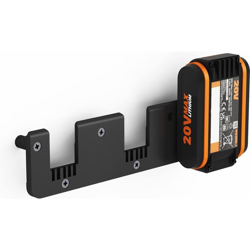 MEVRONISSHOP-Support mural pour batterie compatible avec batteries Worx PowerShare 20VSupport mural fabriqué en Allemagne (3 batteries)