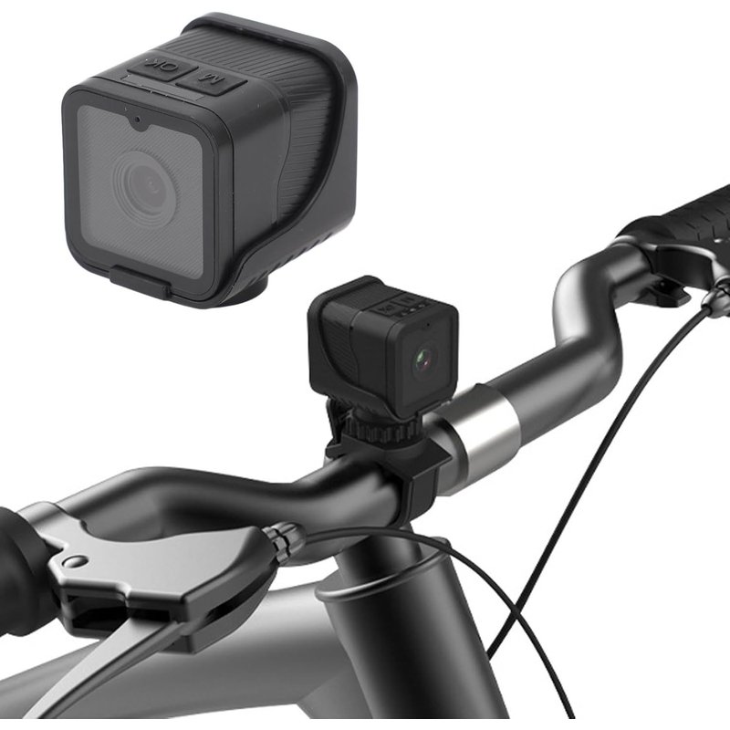 MEVRONISSHOP-Caméra d'action WiFi Ultra HD 1080P, Caméra de Sport Grand Angle 120°, Caméra étanche avec Enregistrement en Boucle, Kit D'accessoires pour Casque et Vélo, etc.