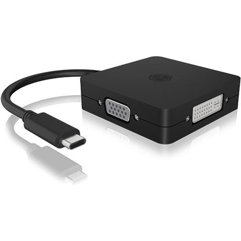 ICY BOX IB-DK1104-C adaptateur graphique USB 3840 x 2160 Noir