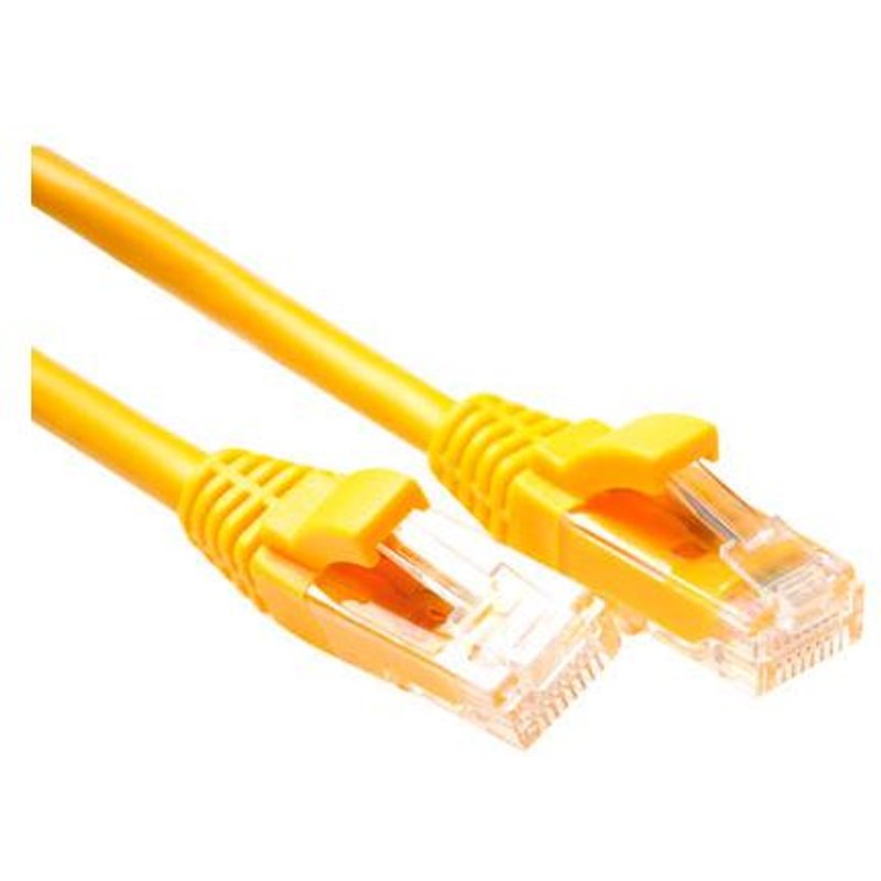ACT UTP Cat5E 5.0m câble de réseau Jaune 5 m