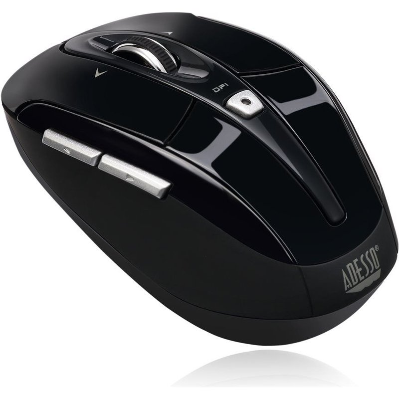 Adesso iMouse S60 - Souris - pour droitiers - optique - 6 boutons - sans fil - 2.4 GHz - récepteur sans fil USB - noir