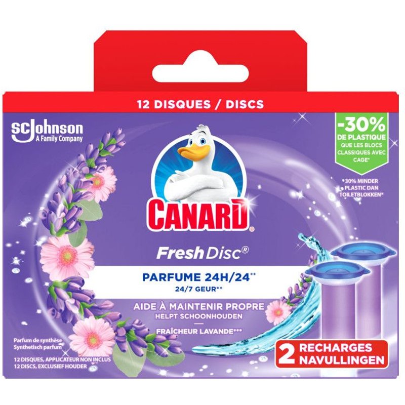 Lot de 10 - Canard Fresh Disc Recharge Lavande