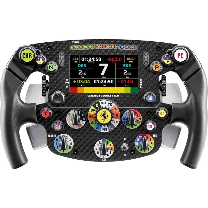 Thrustmaster Formula Wheel Add-On Ferrari SF-25 Edition ¿ Volant de Course Réplique Officielle (Échelle 1:1) Compatible PS5, PS4 et PC