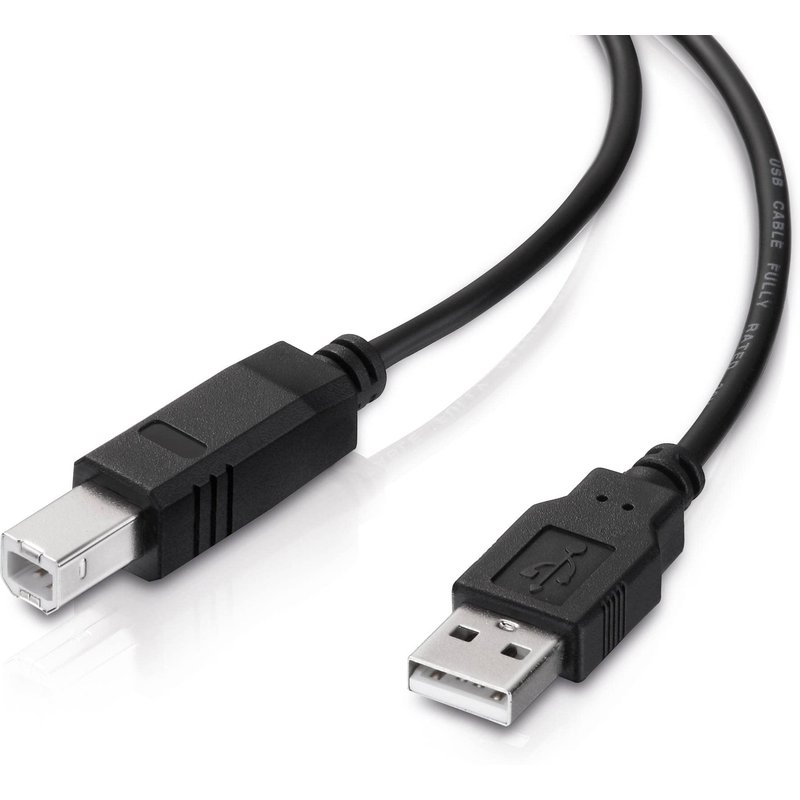 conecto câble USB 2.0 / câble d'imprimante, prise USB A vers prise USB B, 480 MBit/s, noir, 1.80m