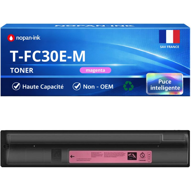Toner compatible pour Toshiba 6AG00004452 T-FC30EM Magenta 33600 Pages NOPAN-INK