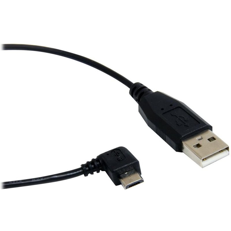 StarTech.com Cable Micro USB 2.0 a angle droit 91 cm - Câble USB - USB (M) pour Micro-USB de type B (M) - 90 cm - connecteur à 90 ° - noir - pour P/N: HB30C4AFS, ST1030USBM, ST43004UA, ST4300MINI, USB2PCARBKS, USBLT2PCARW, USBUB2PCARB