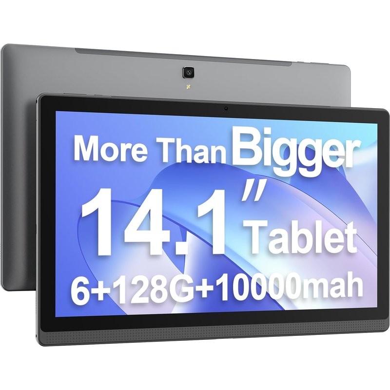 Tablette MESWAO B1 14.1 pouces - Android 13, batterie 10000 mAh, stockage 128 Go, Full HD, 13 MP