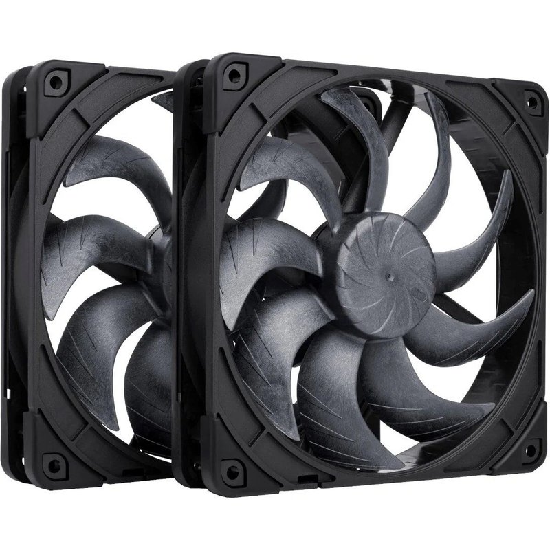 Noctua 140mm NF-A14x25 G2 PWM Sx2 PP chromax.black edition - dual fan set