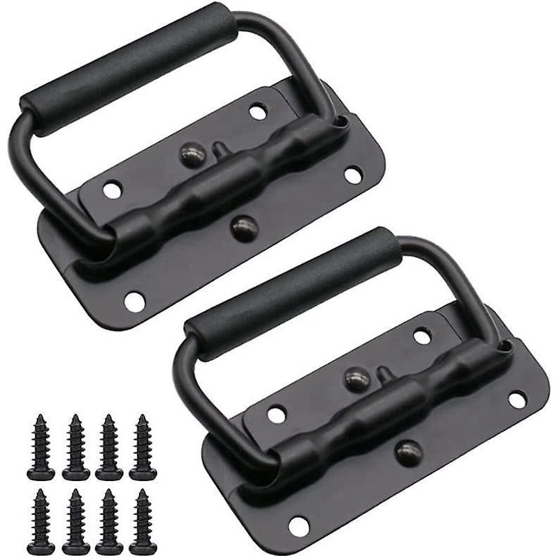 Poignée de caisse à ressort 2 poignées de caisse pliantes hautes 100 mm Poignée pliante en métal