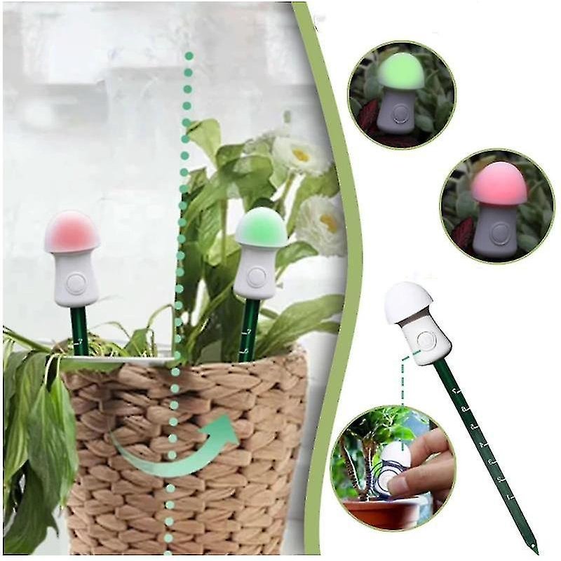 Lot de 5 moniteurs d'humidité du sol, hygromètre, humidimètre, alarme pour plantes