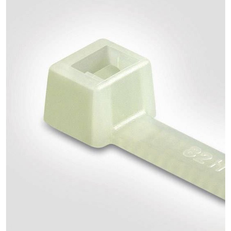 Hellermann Tyton T50I. Material: Polyamid, Produktfarbe: Weiß, Maximaler Bündelungsdurchmesser: 8,5 cm. Länge: 30 cm, Breite: 4,6 mm, Dicke: 1,2 mm. Menge pro Packung: 100 Stück(e) (111-05219)