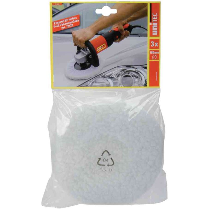 uniTEC kit d'accesoires pour polisseuses, 180 mm