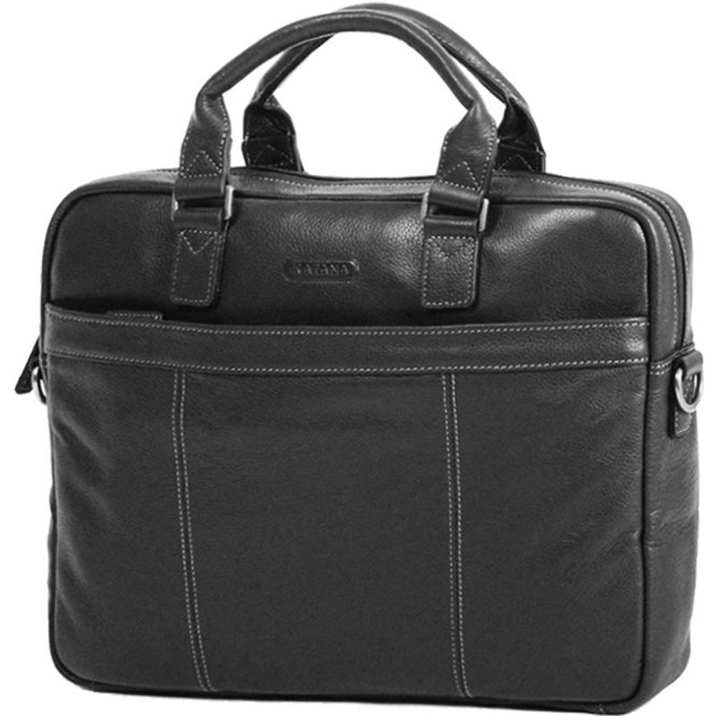 Porte-ordinateur Katana Cuir de Vachette grainé 69357 - Noir