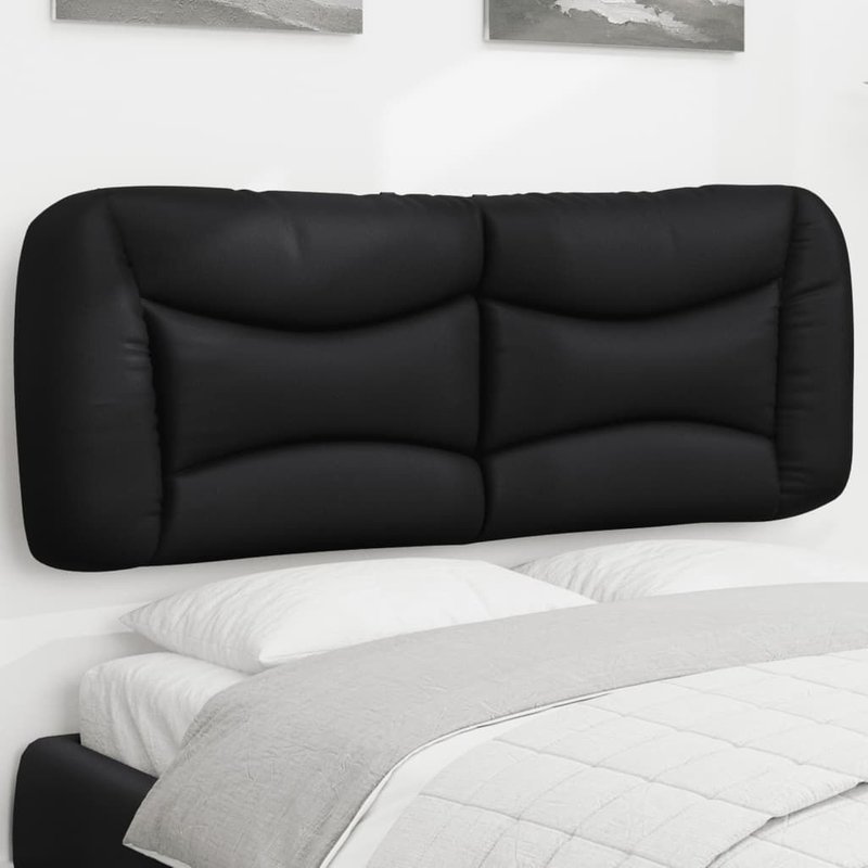 Vidaxl Coussin De TĂȘte De Lit Noir 120 Cm Similicuir