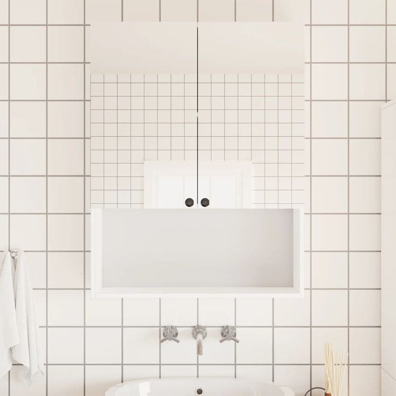 Vidaxl Films De Miroir 2 Pcs Auto-Adhésive 90x100 Cm Pet