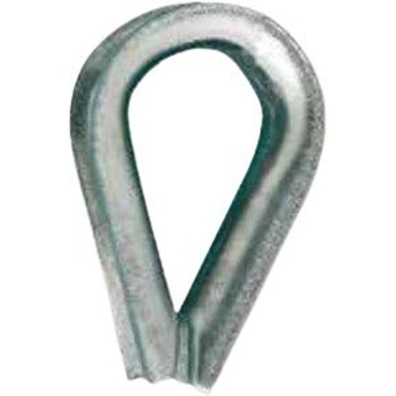 Cosse-c¿ur standard pour câble 6mm en acier zingué - CHAPUIS - 320/6Z